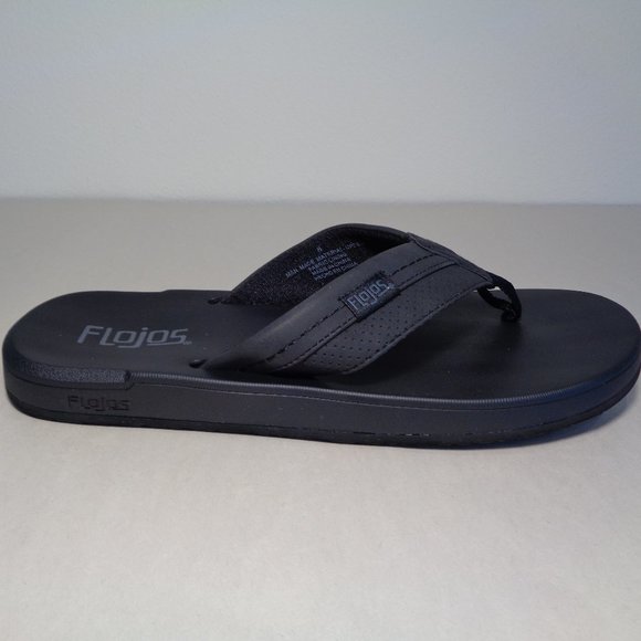 Flojos Size 12 M Black Flip Flop Sandals New Men\'s Shoes main image 13